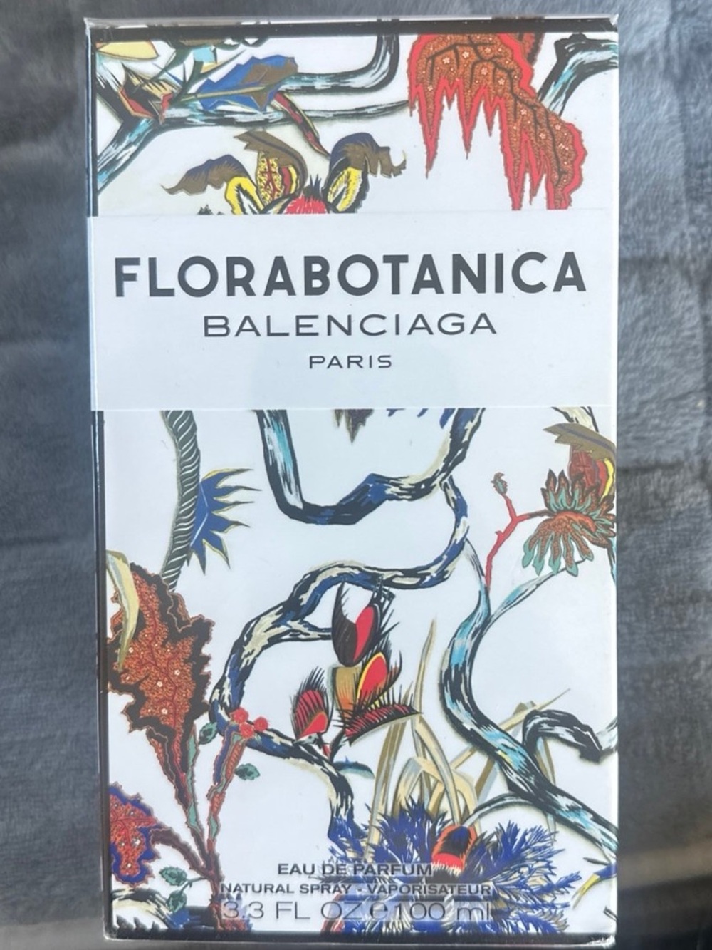 Balenciaga Floral Box with Multicolor Botanical Print